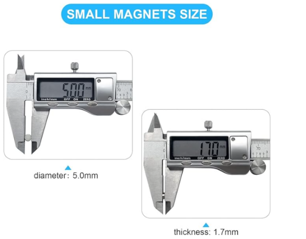 Magnet neodim 5mm x 2mm N35 - imagine 2