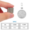 Magnet Neodim 4mm x 1mm N35 - imagine 2