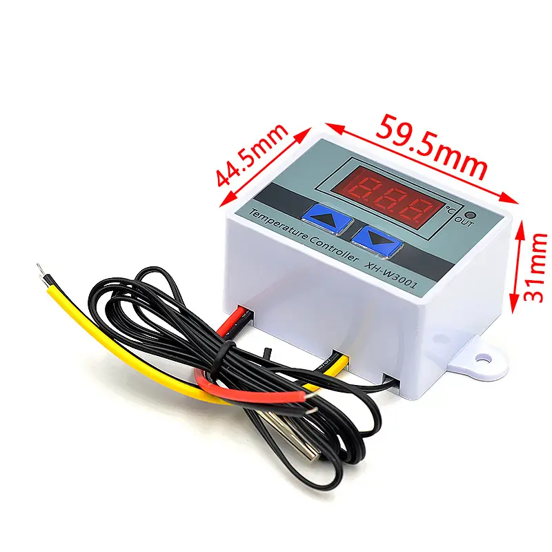 Termostat digital Temark W3001, control temperatura -50~110C, senzor NTC, 12V, dimensiuni 59, 5x44, 5x31mm - imagine 4