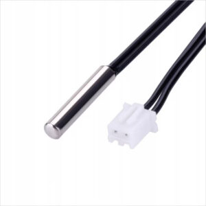 Senzor de temperatura NTC 10K, 1metru, negru, 2 pini, rezistent apa Temark®