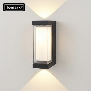 Aplică LED de exterior TEMARK TMK-LP400, 7 W, 3000K, IP65, lumină sus-jos, negru
